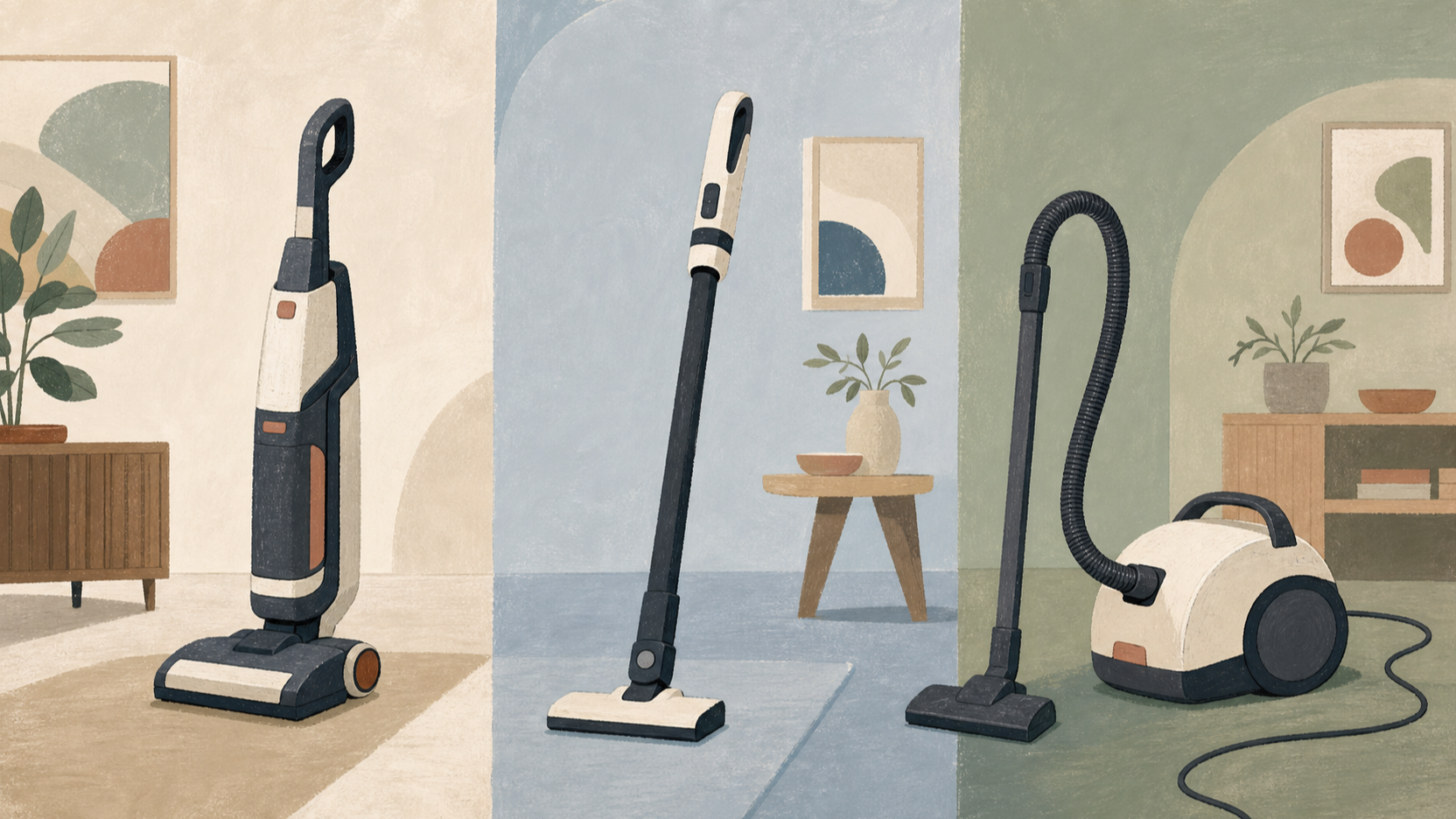 Make the trade-off between floor-focused uprights, multi-tool sticks and corded machines easy to use