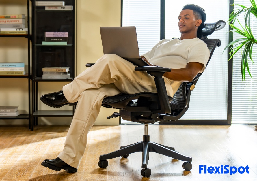 FlexiSpot C7 ergonomic office chair with adjustable lumbar and head support