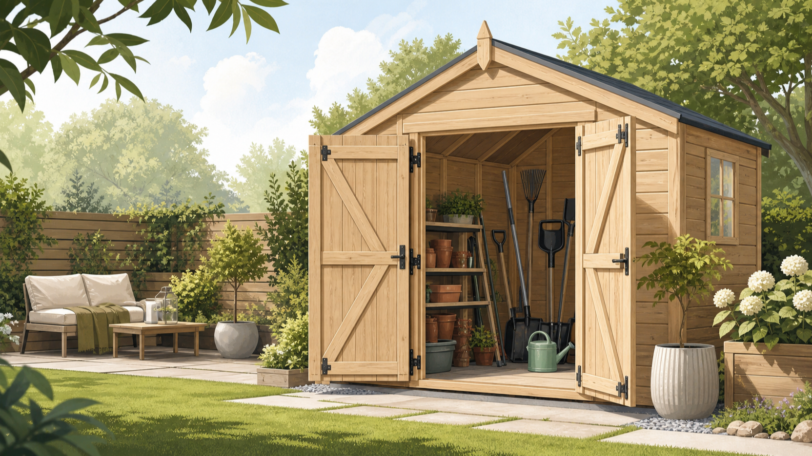Forest 4Life 10x6 double door apex shed at Buy Sheds Direct