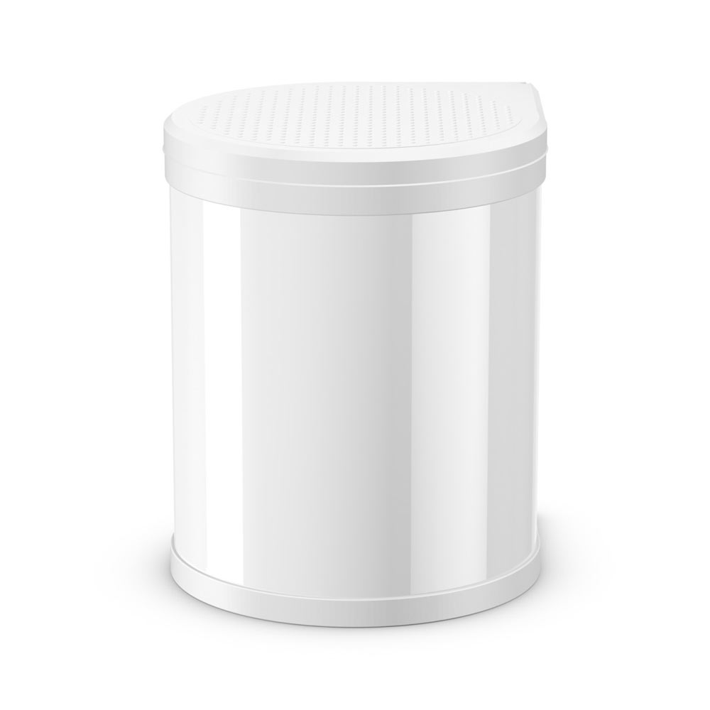 Hailo Compact-Box M white fitted kitchen trash can
