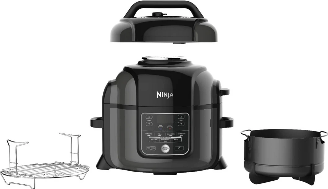 Ninja Foodi OP301 with pressure lid and crisping accessories