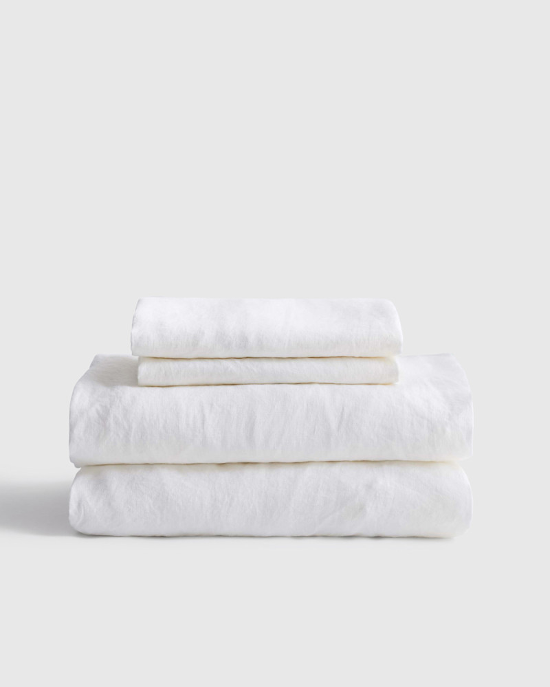 Quince European Linen Sheet Set