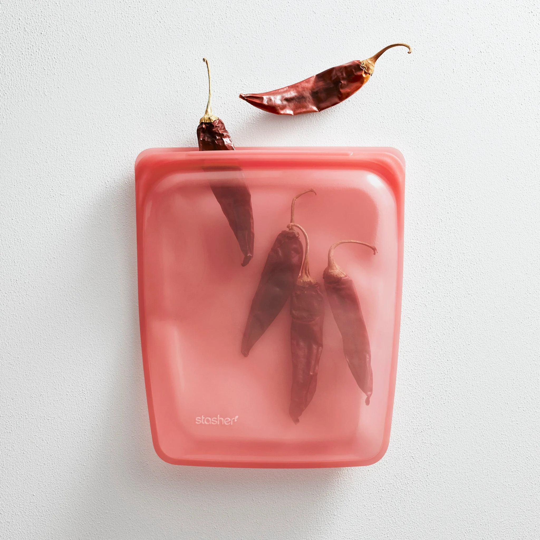 Stasher Half Gallon Bag with dried chiles