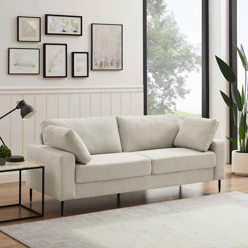 Wayfair Corrigan Studio Jeses sofa in off white