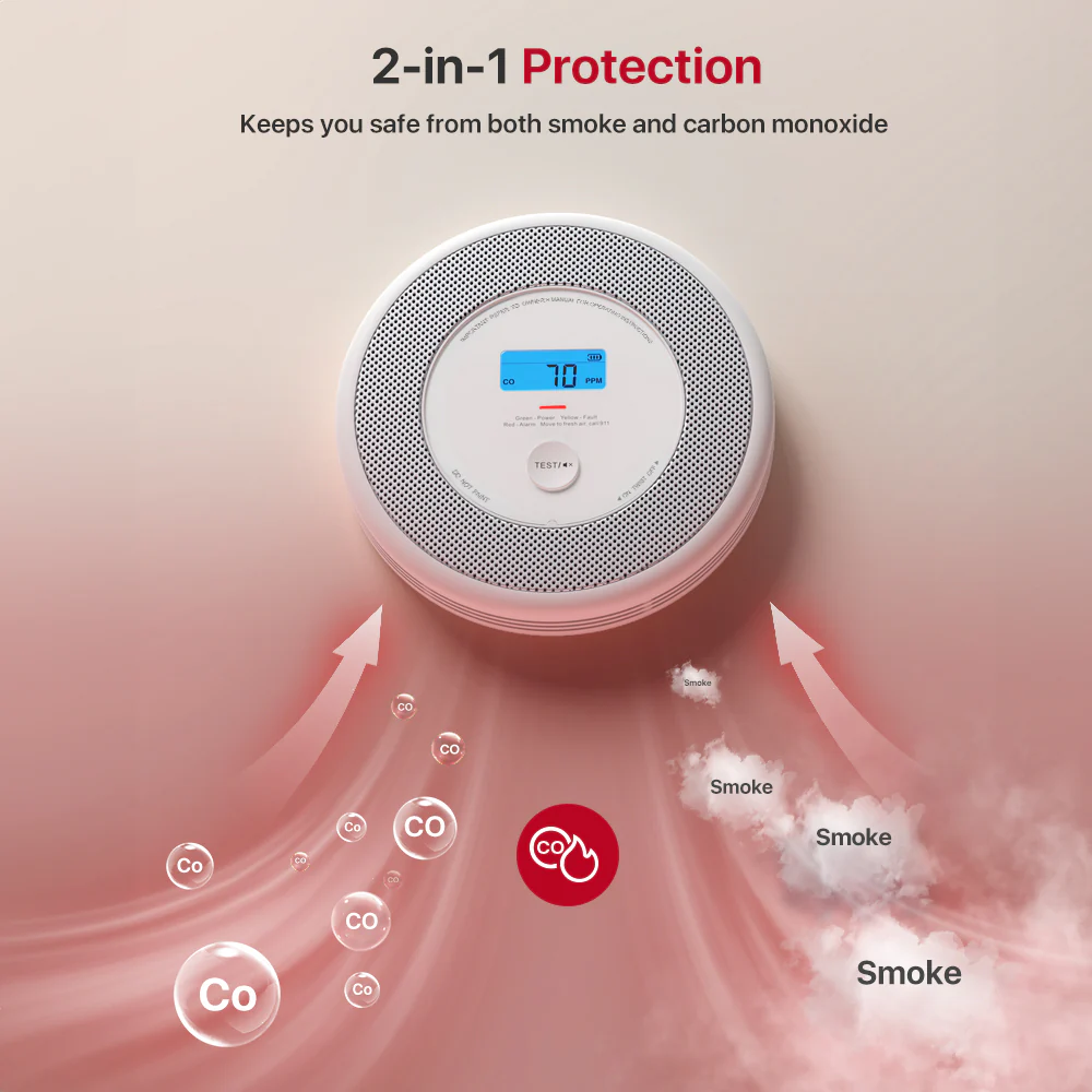 X-Sense XP0A-MR smart smoke and CO alarm kit
